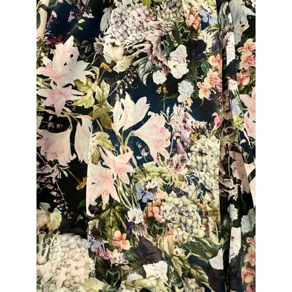 Zara // Gorgeous Floral High-Low Skirt Zara Woman // Boho // Classy Skirt Sz M - Picture 10 of 10